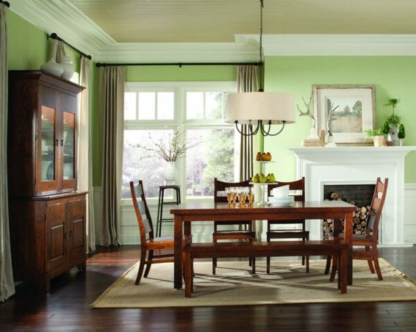 Rectangular Plank Table with Rochester Side Chairs