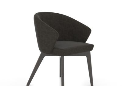 Downtown Davy's Grey Side Chair with ME Fabric