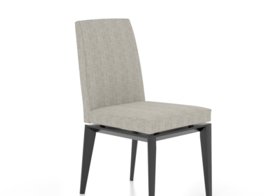 Downtown Peppercorn Washed Side Chair with MF Fabric