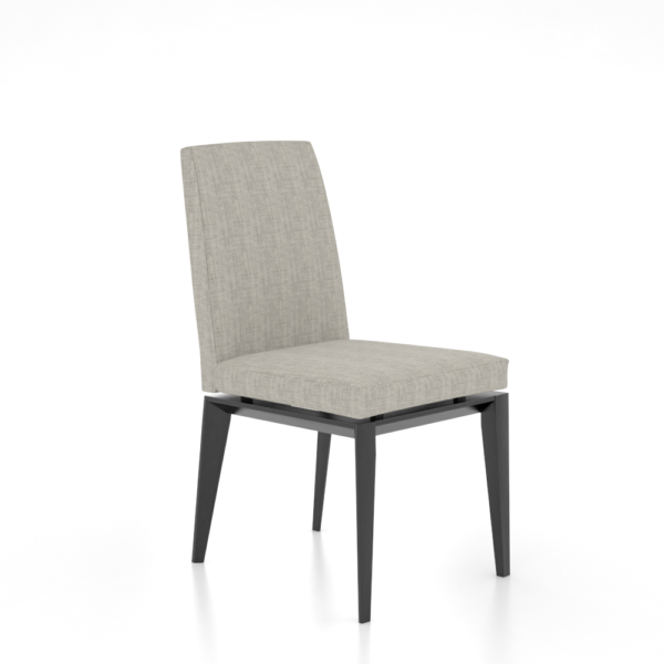 Downtown Peppercorn Washed Side Chair with MF Fabric