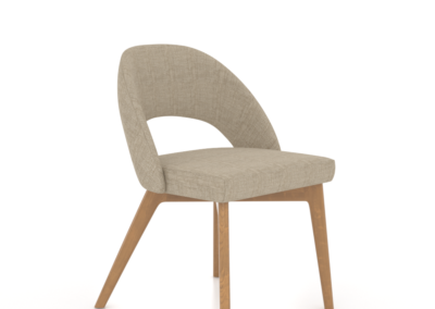 Downtown Honey Washed Side Chair with MC Fabric