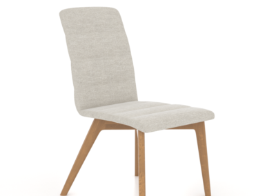 Downtown Honey Washed Side Chair with TB Fabric