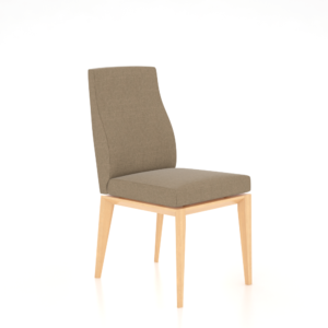 Downtown Natural Washed Side Chair with UD Fabric