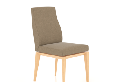 Downtown Natural Washed Side Chair with UD Fabric