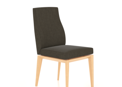Downtown Natural Washed Side Chair with UG Fabric