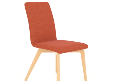 Downtown Natural Washed Side Chair with UQ Fabric
