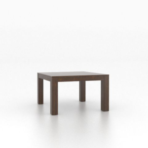 High Style Cognac Washed Square Table by Canadel-0