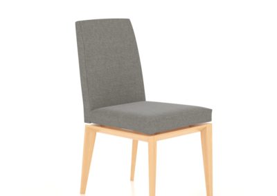 Downtown Natural Washed Side Chair with TN Fabric