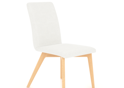 Downtown Natural Washed Side Chair with TU Fabric
