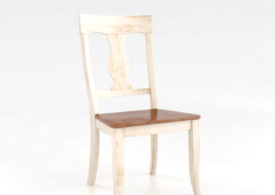 Parchment & Praline Washed Side Chair by Canadel-0