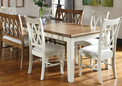 Two-Tone 7 Piece Set with Benches