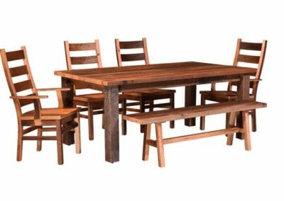 Almanzo 6 Piece Square Leg Set with Arm Chairs