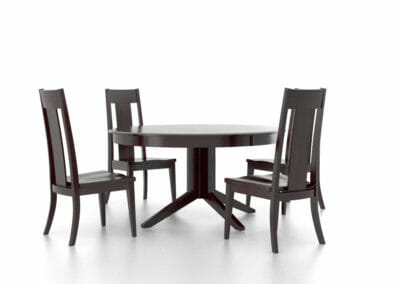 60" Round Cabernet Washed 5 Piece Set by Canadel-0