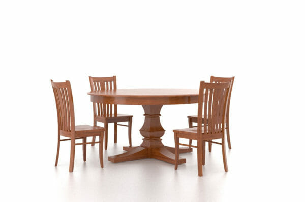 60" Round Chocolate Washed 5 Piece Set by Canadel-0