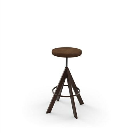 Uplift 42614 Backless Screw Stool with Upholstered Seat By Amisco-0