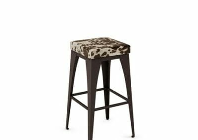 Upright 42564 Non Swivel Backless Stool with Upholstered Seat By Amisco-0